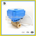 8mm brass electric motor ball valve with 3-6V,12V,24V work voltage for HVAC,Fan coil system